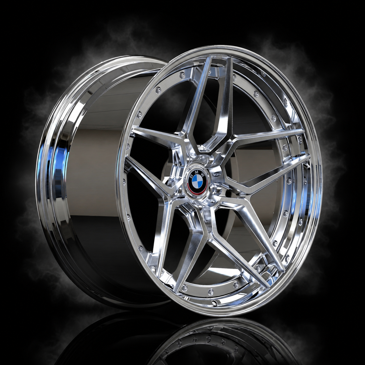 Revolver R20 2-Piece Wheels — 20/21″, 5×112 by Classic Custom
